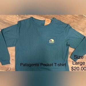 Patagonia Blue Pocket Tee